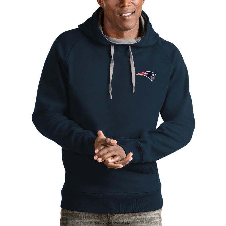 Patriots Jersey Men Antigua Navy Logo Victory Pullover Hoodie 8226D584 Clothing