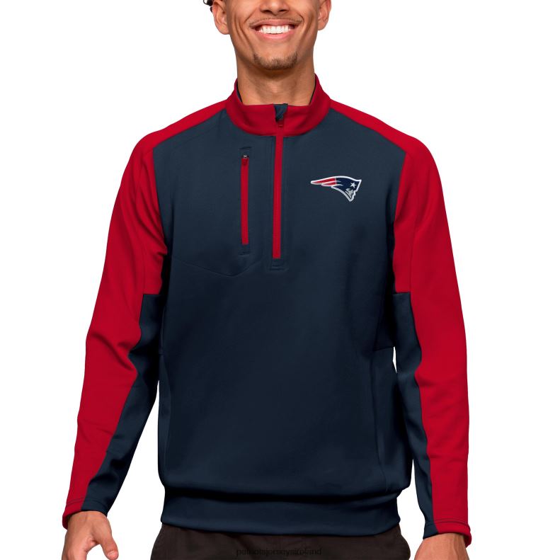 Patriots Jersey Men Antigua Navy Team Quarter-Zip Pullover Top 8226D759 Clothing