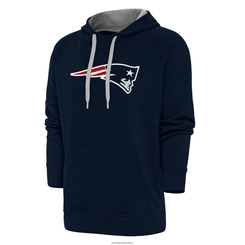 Patriots Jersey Men Antigua Navy Victory Chenille Pullover Hoodie 8226D685 Clothing