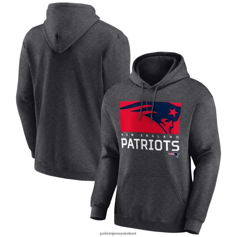 Patriots Jersey Men Charcoal Breakneck Blitz Pullover Hoodie 8226D476 Clothing