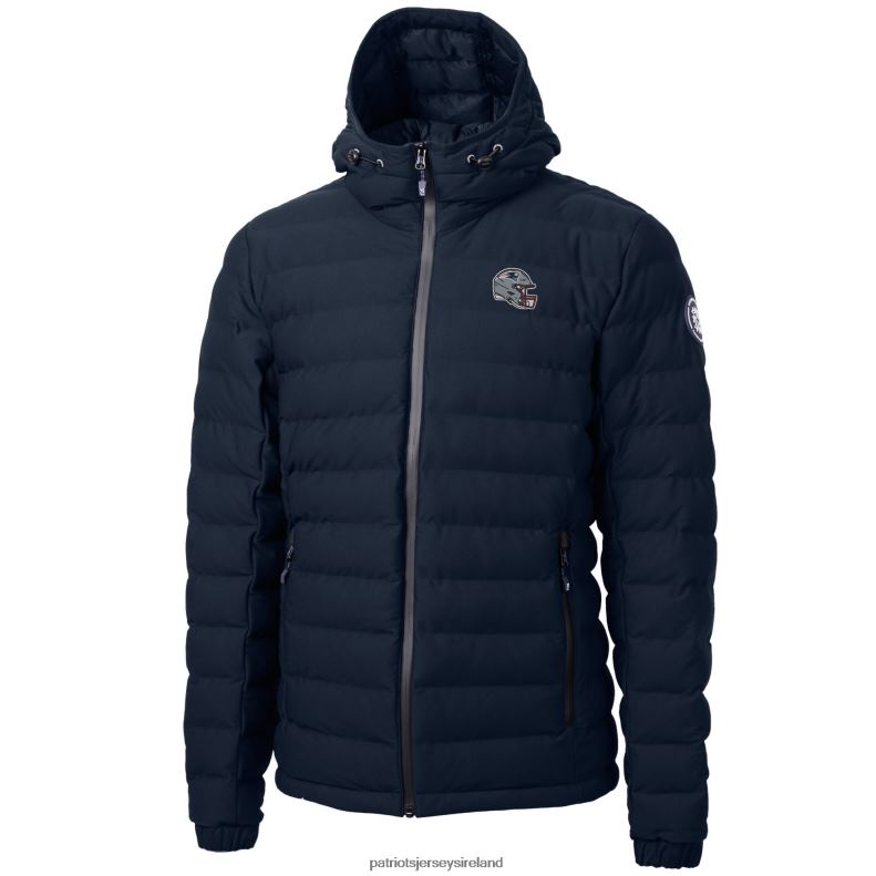 Patriots Jersey Men Cutter & Buck Navy Helmet Mission Ridge Repreve Eco Insulated Puffer Full-Zip Jacket 8226D555 Clothing