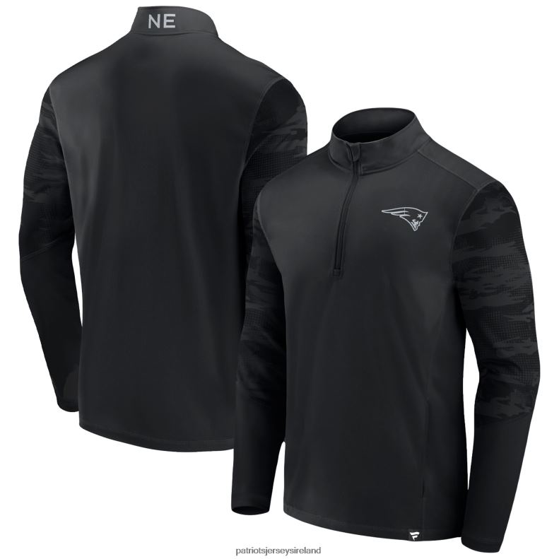 Patriots Jersey Men Fanatics Branded Blackout Ringer Lightweight Quarter-Zip Jacket 8226D612 Clothing