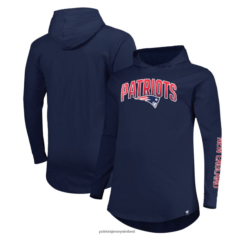 Patriots Jersey Men Fanatics Branded Navy Big & Tall Front Runner Pullover Hoodie 8226D729 Clothing