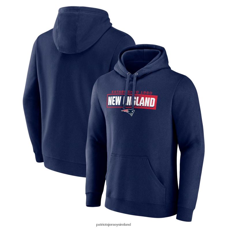 Patriots Jersey Men Fanatics Branded Navy Down The Field Pullover Hoodie 8226D573 Clothing