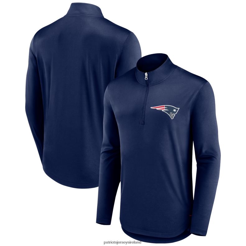 Patriots Jersey Men Fanatics Branded Navy Tough Minded Quarter-Zip Top 8226D488 Clothing