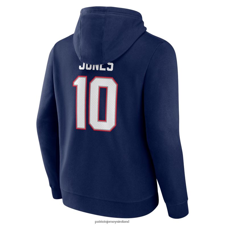Patriots Jersey Men Mac Jones Navy Big & Tall Fleece Name & Number Pullover Hoodie 8226D615 Clothing