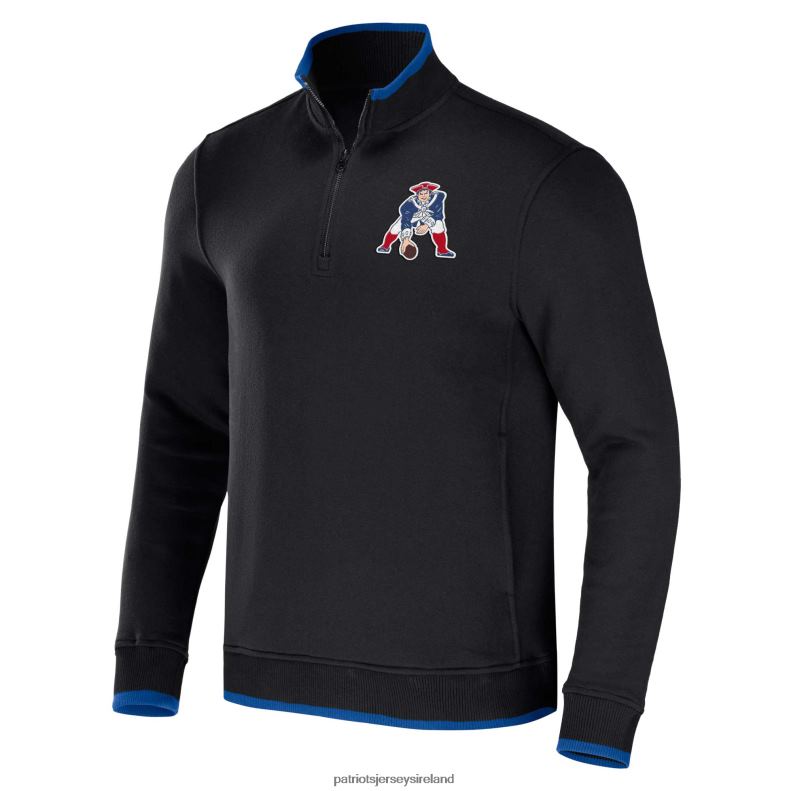 Patriots Jersey Men NFL x Darius Rucker Collection by Fanatics Black Logo Quarter-Zip Top 8226D762 Clothing