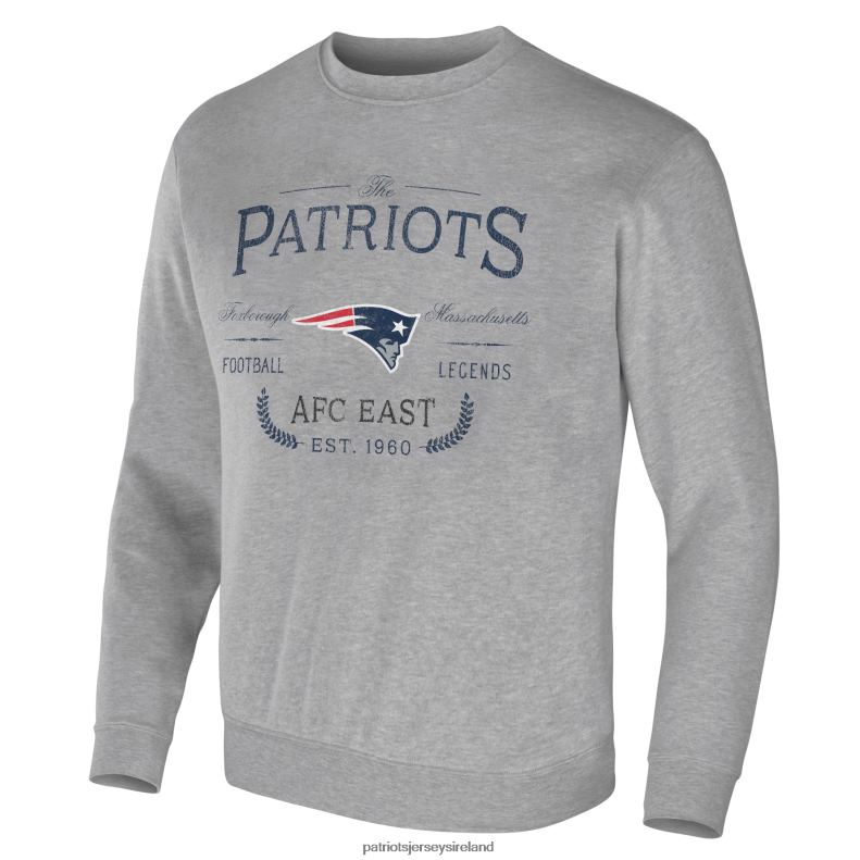 Patriots Jersey Men NFL x Darius Rucker Collection by Fanatics Heather Gray Pullover Sweatshirt 8226D582 Clothing