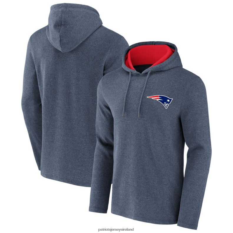 Patriots Jersey Men NFL x Darius Rucker Collection by Fanatics Heathered Navy Waffle Knit Pullover Hoodie 8226D807 Clothing