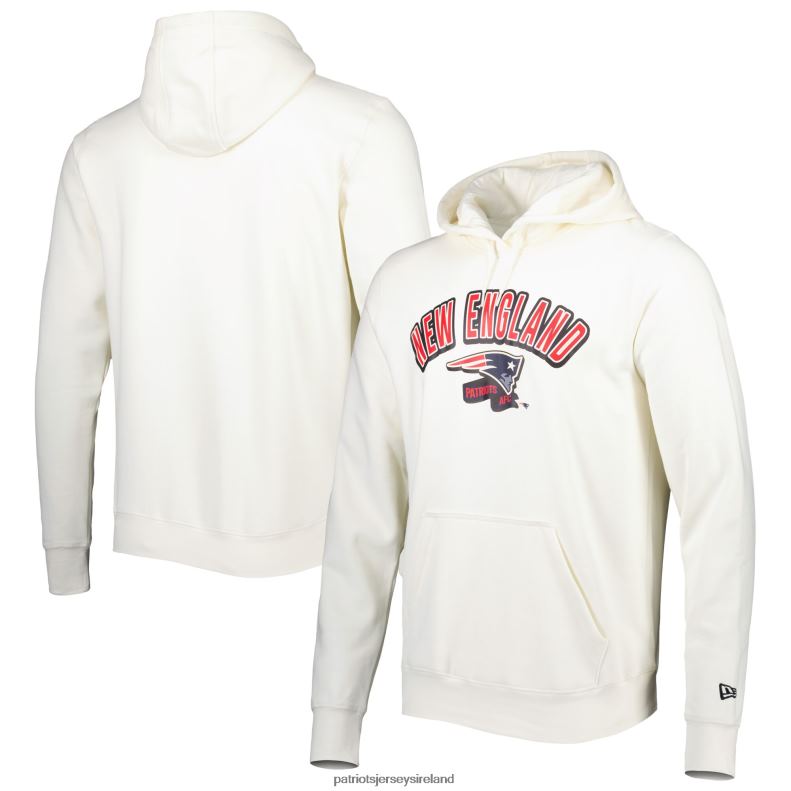 Patriots Jersey Men New Era Cream Sideline Chrome Pullover Hoodie 8226D601 Clothing