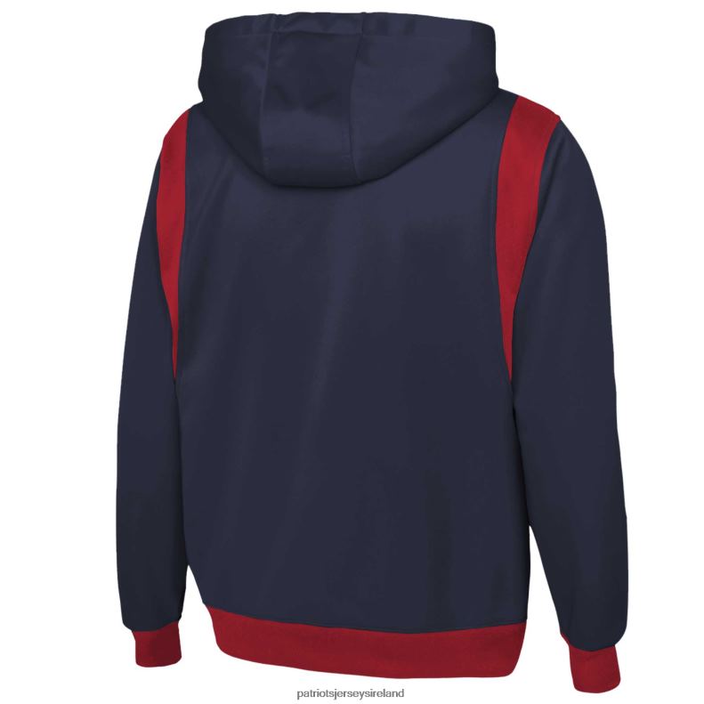 Patriots Jersey Men New Era Navy Combine Authentic Drop Back Full-Zip Hoodie 8226D607 Clothing