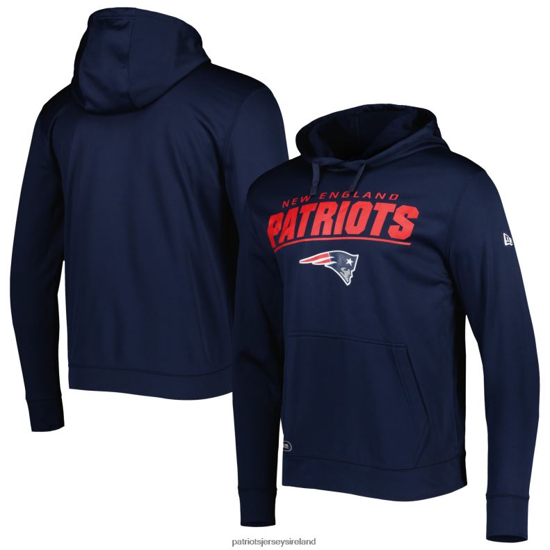 Patriots Jersey Men New Era Navy Combine Authentic Stated Logo Pullover Hoodie 8226D565 Clothing