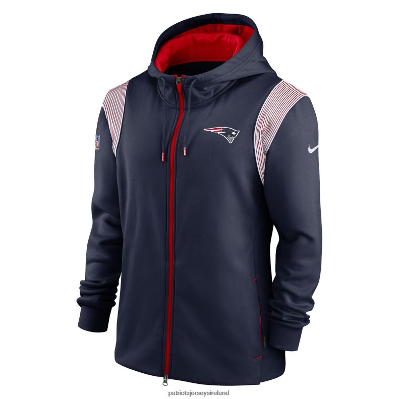 Patriots Jersey Men Nike Navy Performance Sideline Lockup Full-Zip Hoodie 8226D486 Clothing