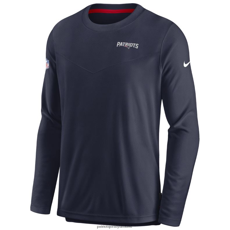 Patriots Jersey Men Nike Navy Sideline Lockup Performance Long Sleeve T-Shirt 8226D592 Clothing
