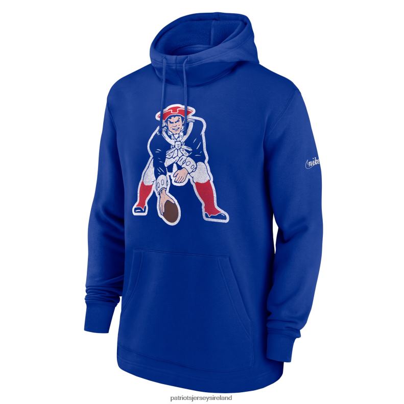 Patriots Jersey Men Nike Royal Classic Pullover Hoodie 8226D483 Clothing