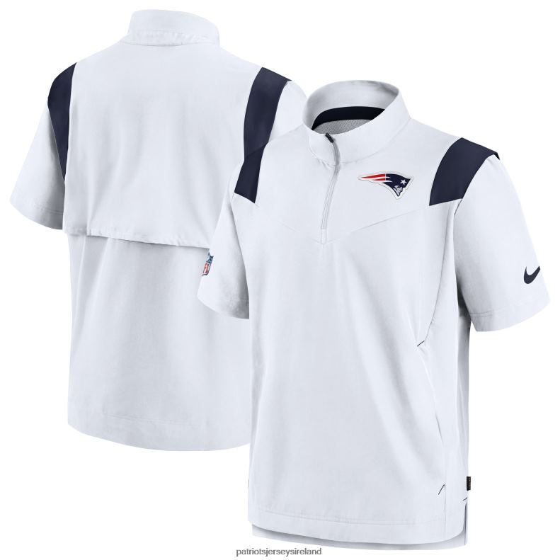Patriots Jersey Men Nike White Sideline Coaches Chevron Lockup Pullover Top 8226D610 Clothing