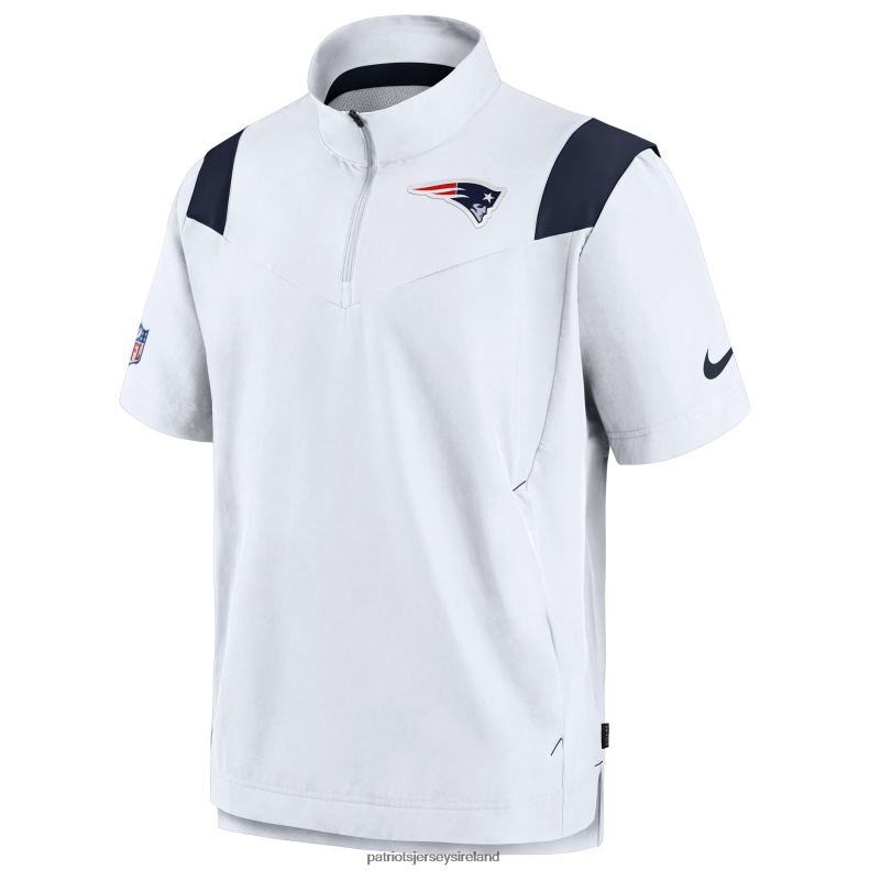 Patriots Jersey Men Nike White Sideline Coaches Chevron Lockup Pullover Top 8226D610 Clothing