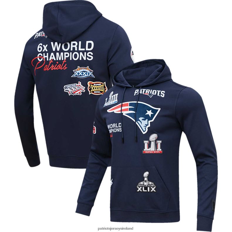 Patriots Jersey Men Pro Standard Navy 6x Super Bowl Champions Pullover Hoodie 8226D507 Clothing