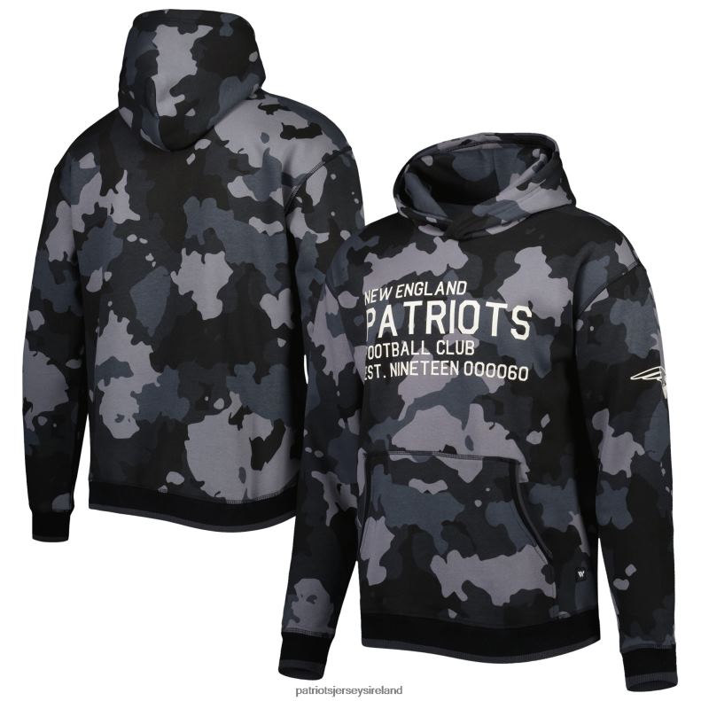 Patriots Jersey Men The Wild Collective Black Camo Pullover Hoodie 8226D600 Clothing