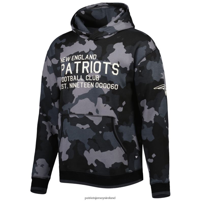 Patriots Jersey Men The Wild Collective Black Camo Pullover Hoodie 8226D600 Clothing
