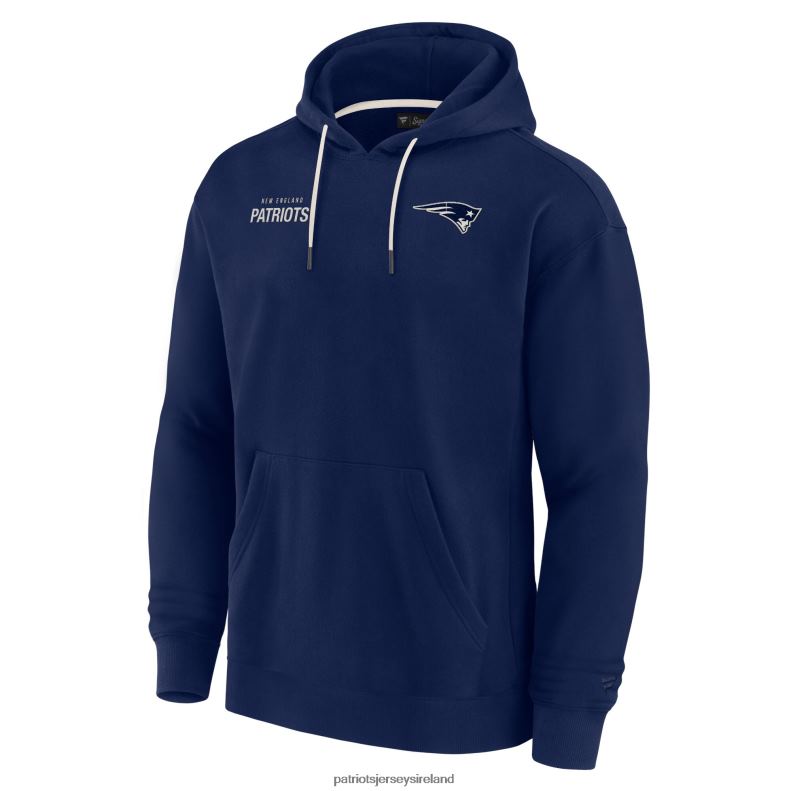 Patriots Jersey Men Unisex Fanatics Signature Navy Super Soft Fleece Pullover Hoodie 8226D471 Clothing