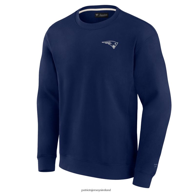 Patriots Jersey Men Unisex Fanatics Signature Navy Super Soft Pullover Crew Sweatshirt 8226D477 Clothing