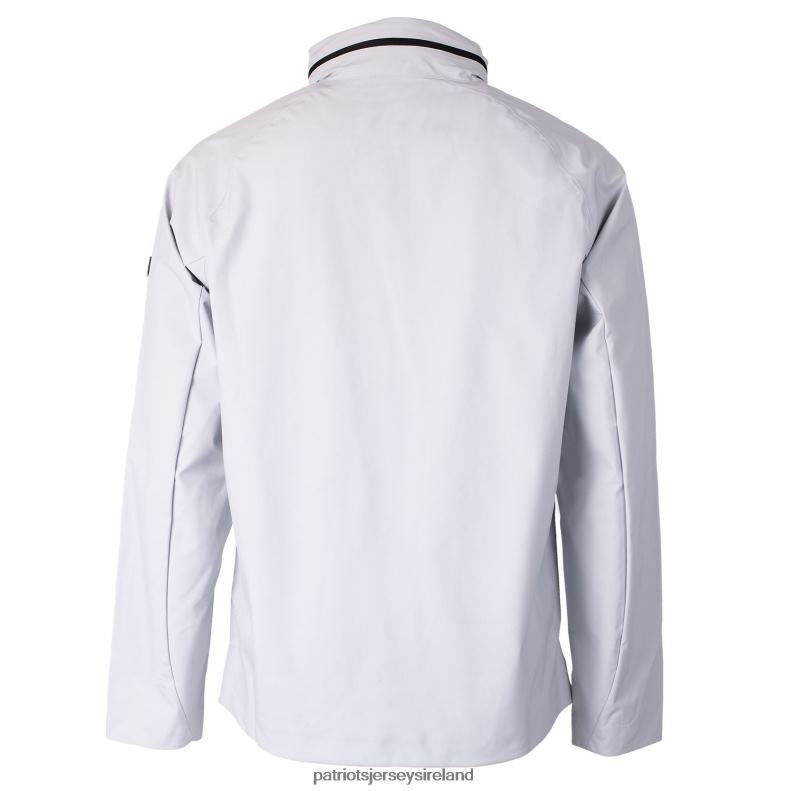 Patriots Jersey Men Cutter & Buck Gray Throwback Logo Vapor Water Repellent Stretch Full-Zip Rain Jacket 8226D79 Clothing