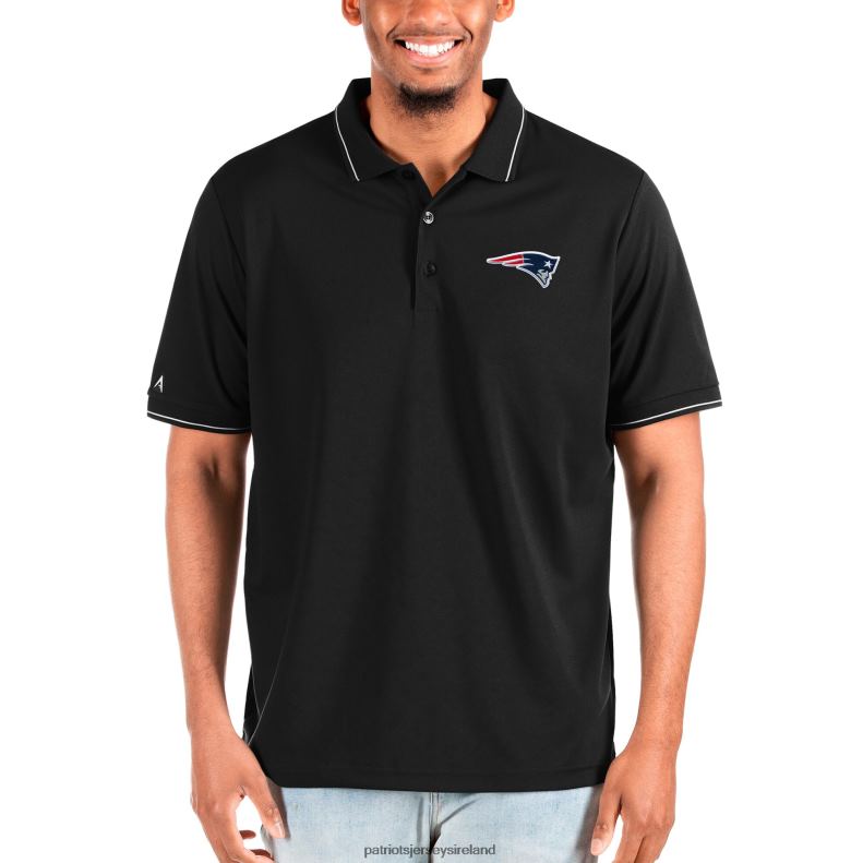 Patriots Jersey Men Antigua Black Big & Tall Affluent Polo 8226D1447 Clothing
