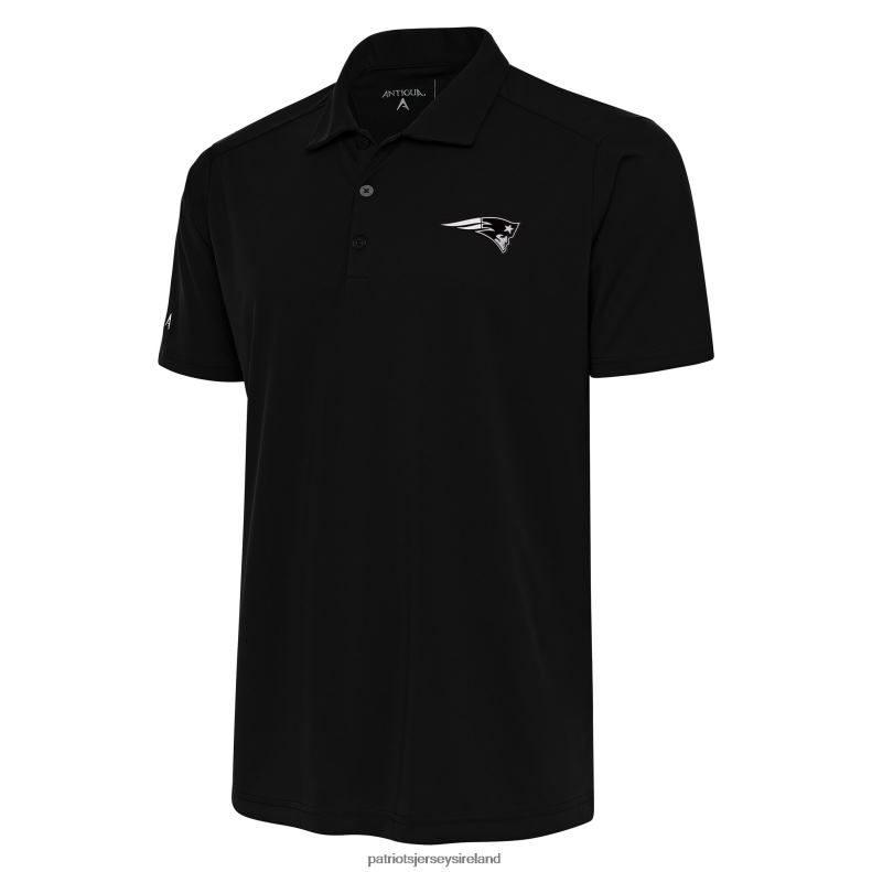 Patriots Jersey Men Antigua Black Metallic Logo Big & Tall Tribute Polo 8226D1535 Clothing