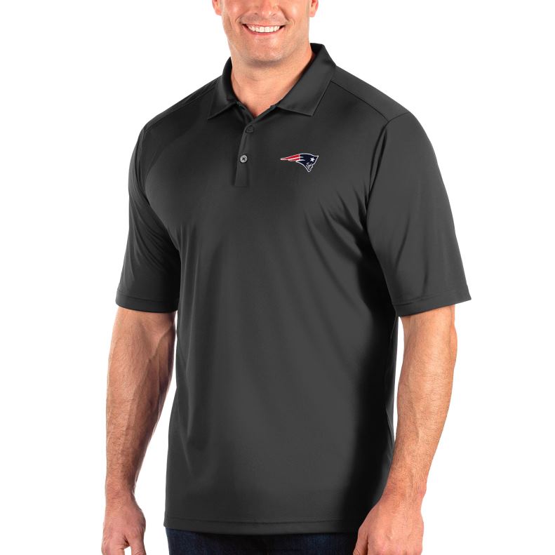 Patriots Jersey Men Antigua Charcoal Tribute Big & Tall Polo 8226D1464 Clothing