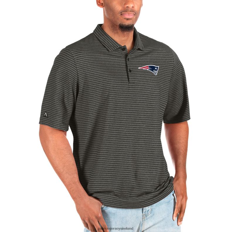 Patriots Jersey Men Antigua Heathered Black Big & Tall Esteem Polo 8226D1501 Clothing
