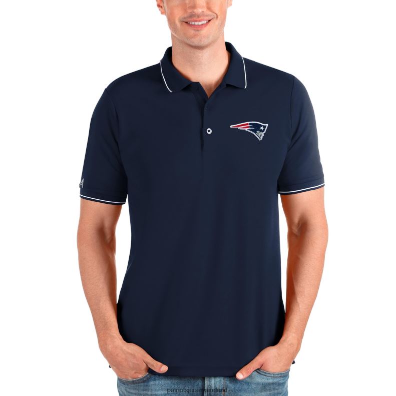 Patriots Jersey Men Antigua Navy Affluent Polo 8226D1299 Clothing