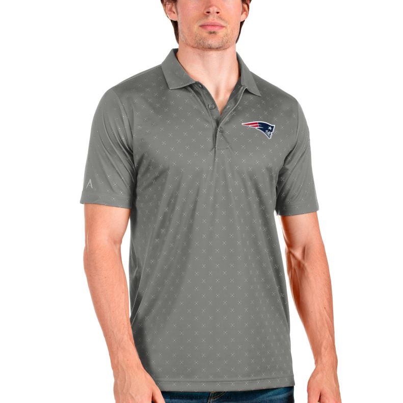 Patriots Jersey Men Antigua Steel Spark Polo 8226D1477 Clothing