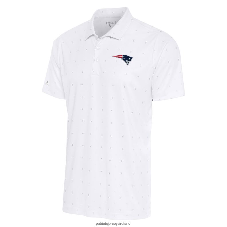 Patriots Jersey Men Antigua White 19th Hole Polo 8226D1454 Clothing