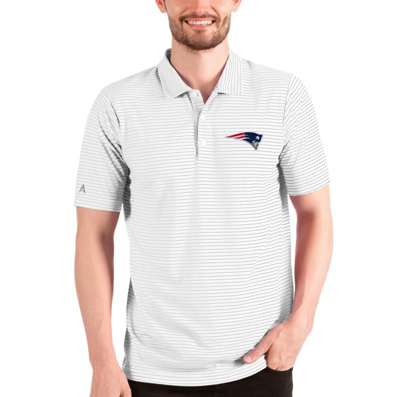 Patriots Jersey Men Antigua White Esteem Polo 8226D1480 Clothing