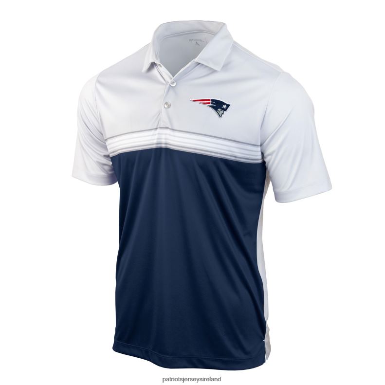 Patriots Jersey Men Antigua White/Navy Answer Polo 8226D1361 Clothing