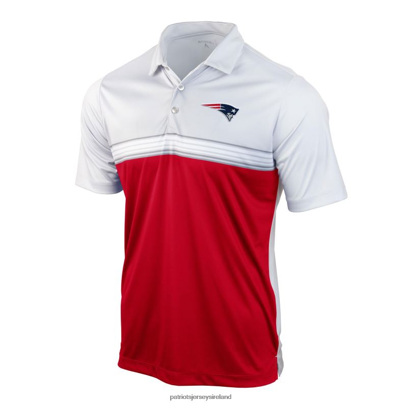 Patriots Jersey Men Antigua White/Red Answer Polo 8226D1445 Clothing
