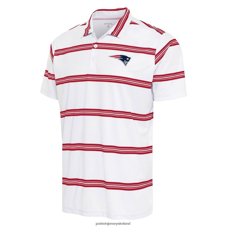 Patriots Jersey Men Antigua White/Red Groove Polo 8226D1515 Clothing