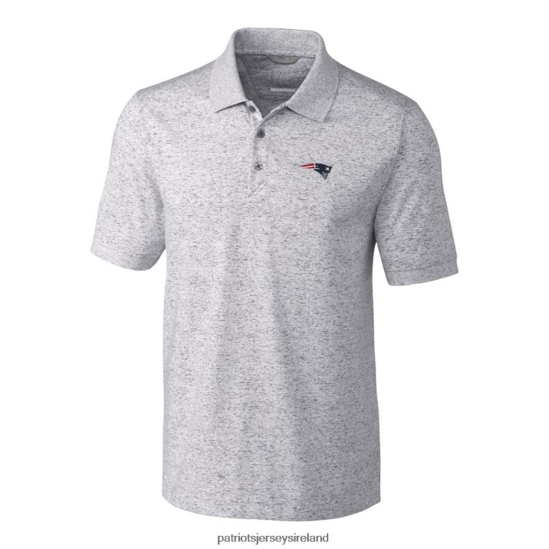 Patriots Jersey Men Cutter & Buck Gray Space Dye Advantage Polo 8226D1546 Clothing