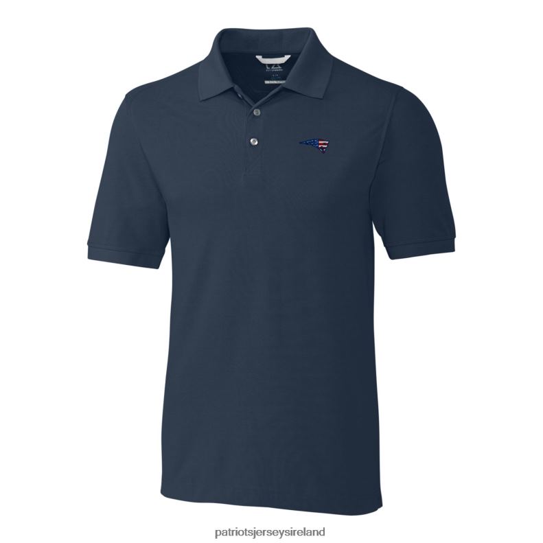 Patriots Jersey Men Cutter & Buck Navy Advantage Tri-Blend Pique Polo 8226D1382 Clothing