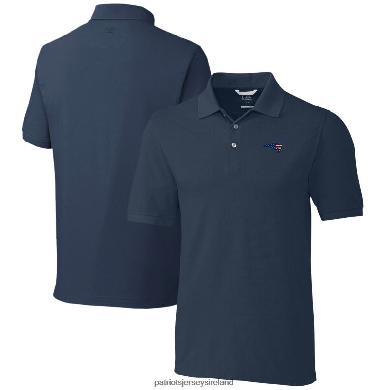 Patriots Jersey Men Cutter & Buck Navy Big & Tall Advantage Tri-Blend Pique Polo 8226D1474 Clothing