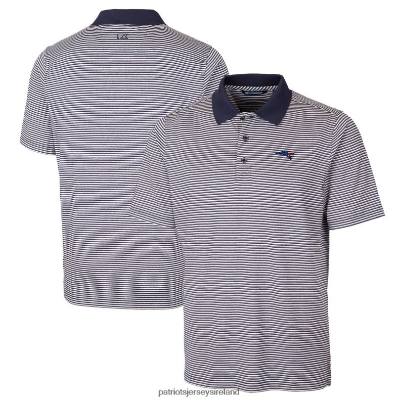 Patriots Jersey Men Cutter & Buck Navy Big & Tall Forge Tonal Stripe Stretch Polo 8226D1581 Clothing