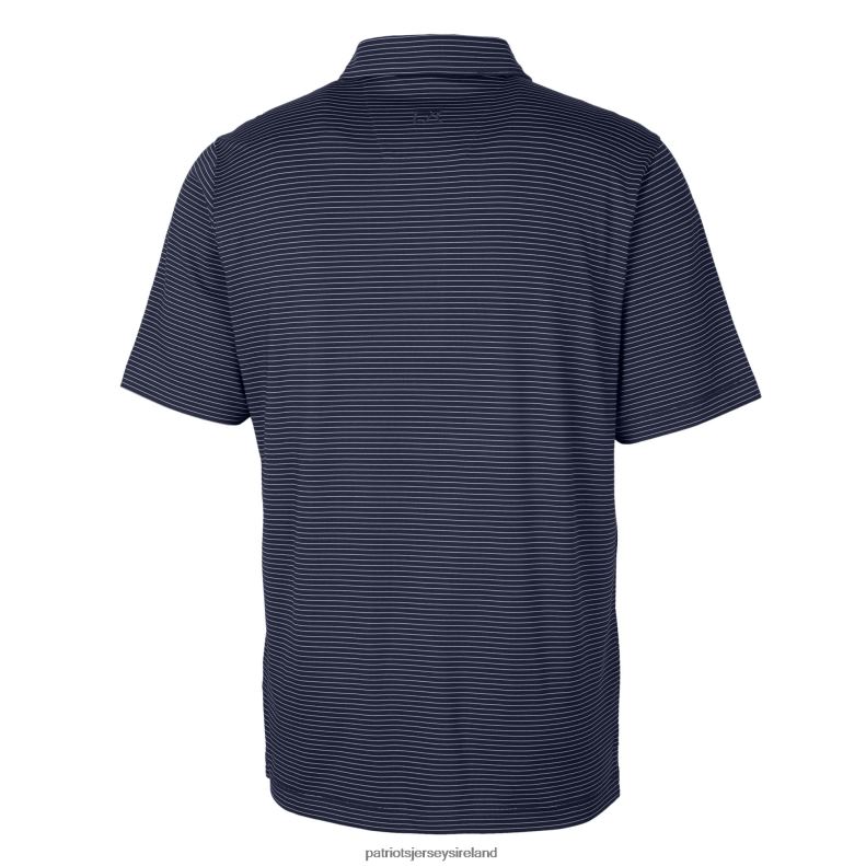 Patriots Jersey Men Cutter & Buck Navy Helmet Forge Pencil Stripe Stretch Polo 8226D1291 Clothing