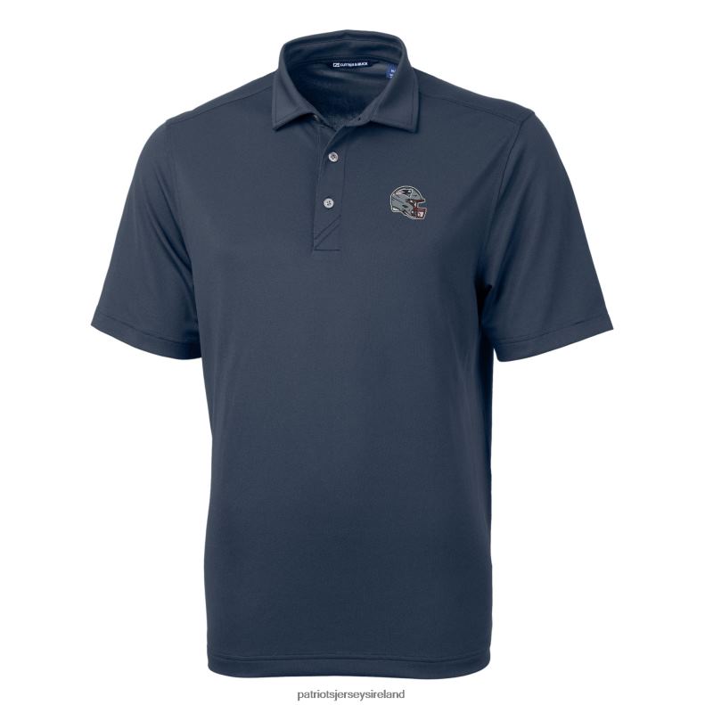Patriots Jersey Men Cutter & Buck Navy Helmet Virtue Eco Pique Recycled Polo 8226D1367 Clothing