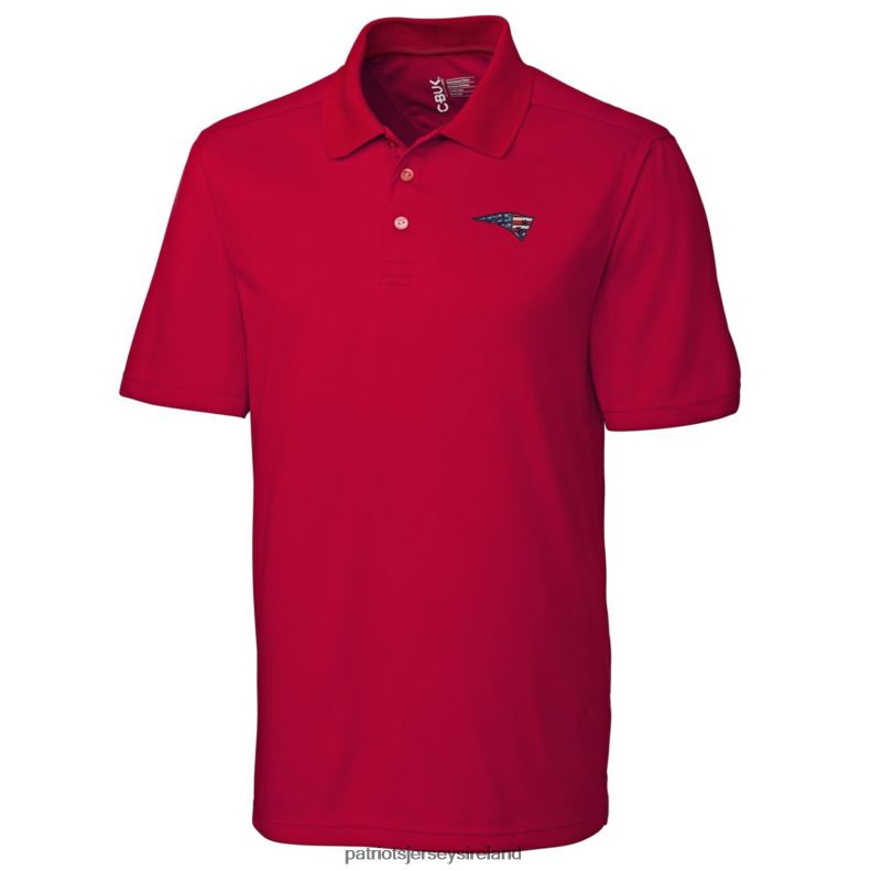 Patriots Jersey Men Cutter & Buck Red Americana Fairwood Polo 8226D1517 Clothing
