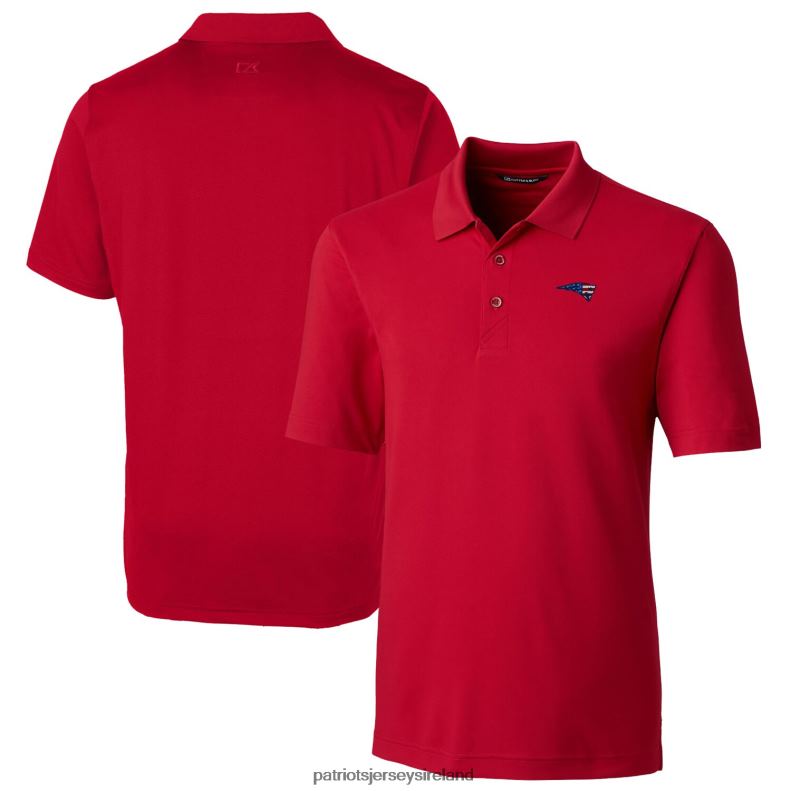 Patriots Jersey Men Cutter & Buck Red Big & Tall Forge Stretch Polo 8226D1491 Clothing