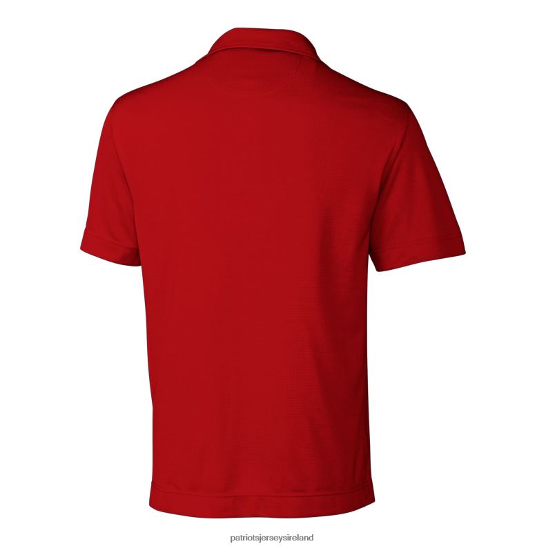 Patriots Jersey Men Cutter & Buck Red Helmet DryTec Genre Textured Solid Polo 8226D1358 Clothing