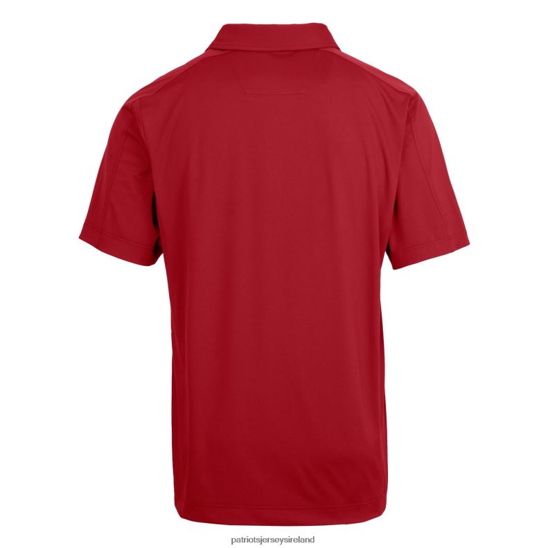 Patriots Jersey Men Cutter & Buck Red Helmet Prospect Textured Stretch Polo 8226D1349 Clothing