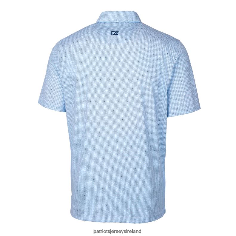 Patriots Jersey Men Cutter & Buck Royal Throwback Logo Big & Tall Pike Double Dot Print Stretch Polo 8226D1380 Clothing