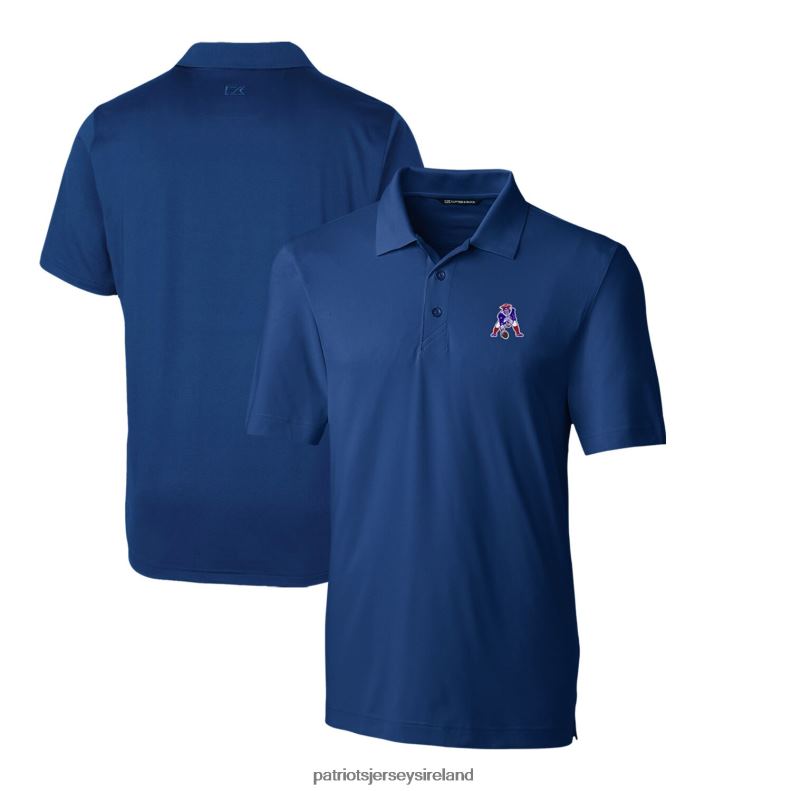 Patriots Jersey Men Cutter & Buck Royal Throwback Logo Forge Stretch Polo 8226D1461 Clothing